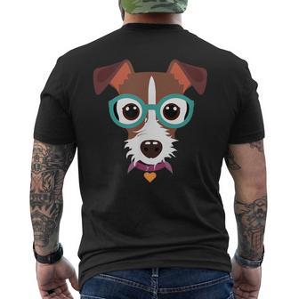 Divertente Jack Russell Terrier Dog Lover Puppy Retro T-shirt da uomo con stampa posteriore - Novitaregali