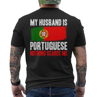 Divertente Mio Marito È Portoghese Niente Mipaventa T-shirt da uomo con stampa posteriore - Novitaregali