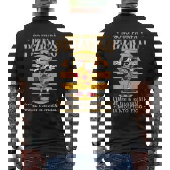 Divertente Pizza Pizzaiolo Pizzaioli Festa Del Papà T-shirt da uomo con stampa posteriore - Novitaregali