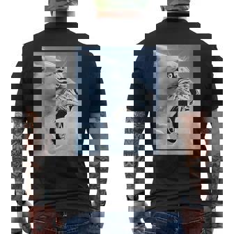 Divertido León Mono Meme Ragebait Meme Cerebro Rojo Gen Alfa Meme Camiseta Hombre Estampado Espalda - Regaloses