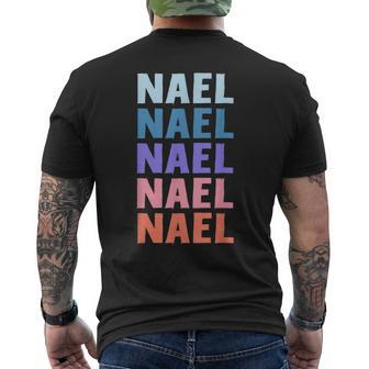 Divertido Regalo Nombre Nael Personalizado Primer Nombre Camiseta Hombre Estampado Espalda - Regaloses
