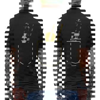 Divertidoiolín En Bolsa Regalo Jugador Deiolín Pocket Camiseta Hombre Estampado Espalda - Regaloses