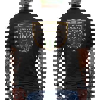 Dixon Memorial State Forest Georgia GA Tree Badge Camping Men's Back Print T-Shirt | Mazezy