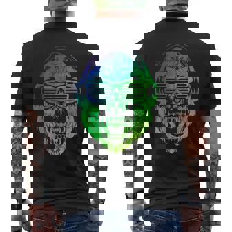 Dj Monkey Lunettes Deoleilinge Avec Écouteurs T-shirt imprimé au dos - Cadeauxyz