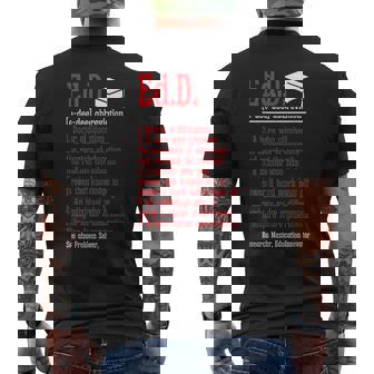 Doctor Of Education EdD Definition Doctorate Graduation Men's T-shirt Back Print - Thegiftio