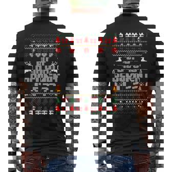 But Did You Document It Office Christmas Ugly Sweaters Men's Back Print T-Shirt - Monsterry