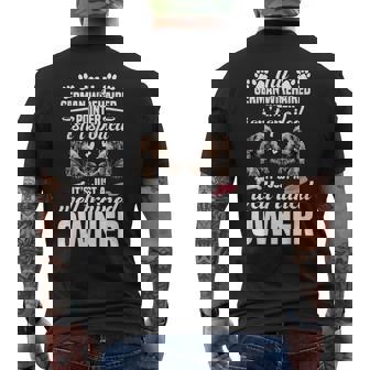 Dog Enthusiast Pet Lover Spoiled German Wirehaired Pointer Men's Back Print T-Shirt | Mazezy