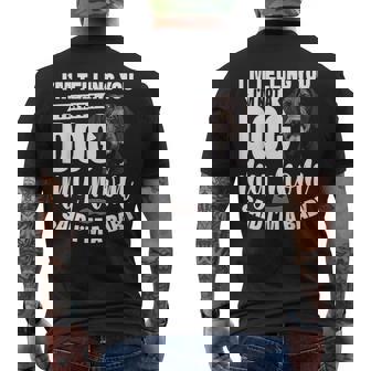 Dog Mom Dog Owner I´m A Baby German Wirehaired Pointer Men's Back Print T-Shirt | Mazezy