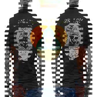 Don't Panic Life Universe Everything 42F 宇宙愛好家 メンズTシャツ バックプリント - Kawaiitshirt