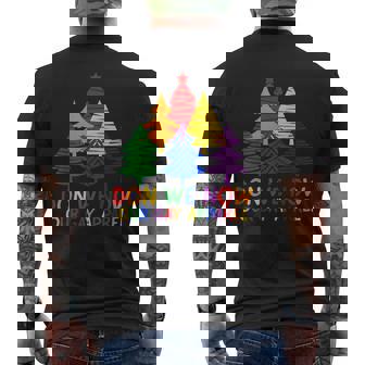 Don We Now Our Gay Apparel LGBT Christmas Men's Back Print T-Shirt | Mazezy