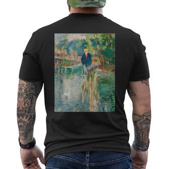Donald Trump Impresionismo Arte Movimiento Retrato Camiseta Hombre Estampado Espalda - Regaloses