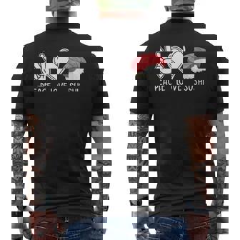 Donna Peace Loveushi Amante Deiushi Giapponesi Divertenti Con Collo A T-shirt da uomo con stampa posteriore - Novitaregali