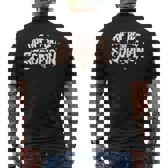 Don't Poke The Scorpion Scorpio Zodiac Sign Astrology Men's Back Print T-Shirt | Mazezy