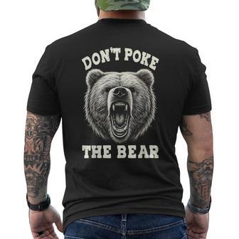Don't Pokes Vintage Pets Lovers Animals Outfits The Bears Men's T-shirt Back Print - Thegiftio UK