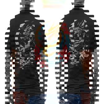 Dragon Asiatique Japonaistyle Tatouage Esthétique Dragon Japonais T-shirt imprimé au dos - Cadeauxyz
