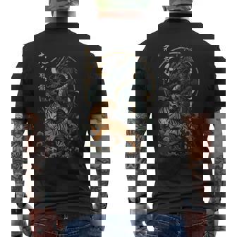 Dragón Tigre Japonés Yin Y Yang Arte Oriental Mítico Camiseta Hombre Estampado Espalda - Regaloses