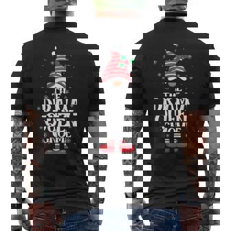 Drama Queen Gnome Christmas Family Matching Group Xmas Men's Back Print T-Shirt | Mazezy