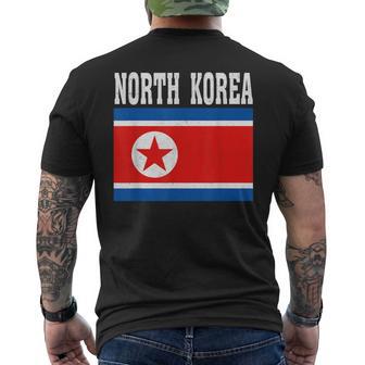 Drapeau De La Corée Du Nord -Ouvenir Patriotique Des Racines Nationales T-shirt imprimé au dos - Cadeauxyz