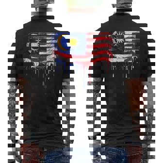 Drapeau De La Malaisie T-shirt imprimé au dos - Cadeauxyz