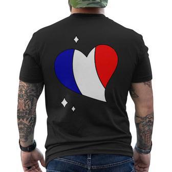 Drapeau France Bleu Blanc Rouge 14 Juillet Fierté Française T-shirt imprimé au dos - Cadeauxyz