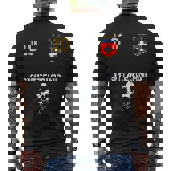 Drapeauuisse Rétro Pour Les Amateurs De La Fiertéuisse T-shirt imprimé au dos - Cadeauxyz