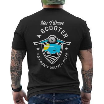 I Drive A Motorcooter Riders Mobylette Humour Blague Citation Humoristique T-shirt imprimé au dos - Cadeauxyz