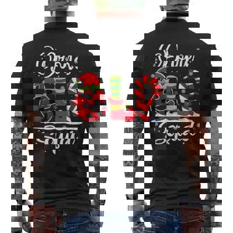 Drone Elf Squad Christmas Remote Pilot Matching Men's Back Print T-Shirt | Mazezy