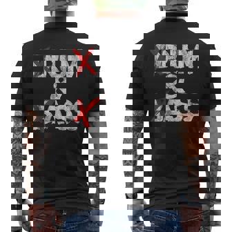 Drum And Bass Rum & Assintage メンズTシャツ バックプリント - Kawaiitshirt