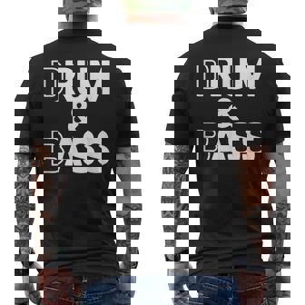 Drum And Bass Rum And Ass Meme Men's Back Print T-Shirt | Mazezy