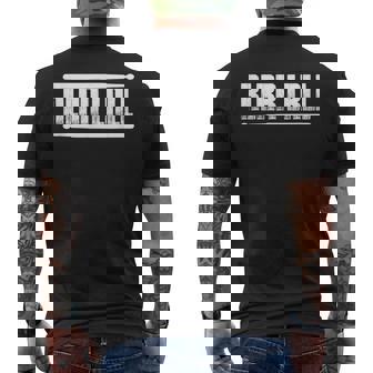 Drummer Paradiddle ドラムスティック メンズTシャツ バックプリント - Kawaiitshirt