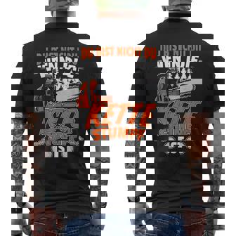 Du Bist Nicht Du Wenn Die Kettetumpf Ist Holz T-Shirt mit Rückendruck - Seseable