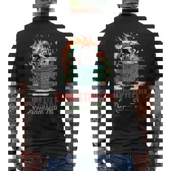 Dumpster Fire Response Team Leader Christmas Men's Back Print T-Shirt | Mazezy