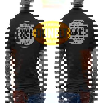 Dunelt Motorcycles Vintage Bike Birmingham United Kingdom Men's Back Print T-Shirt | Mazezy