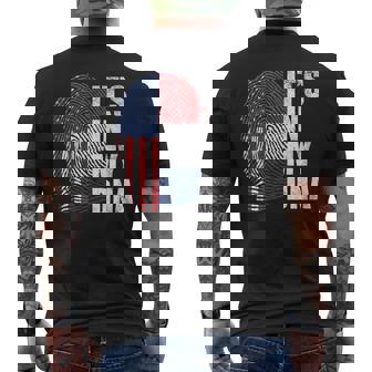 Dutch American Flag It’s In My DNA Netherlands USA Tank Top Men's Back Print T-Shirt | Mazezy