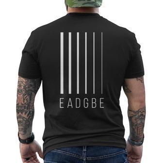 Eadgbe Guitare 6 Cordes Et Guitariste T-shirt imprimé au dos - Cadeauxyz