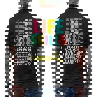 Early Childhood Special Education Cutest Life Skills Teacher Men's Back Print T-Shirt | Mazezy