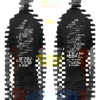 Early Childhood Special Education Dean Life Skills Teacher Men's Back Print T-Shirt | Mazezy