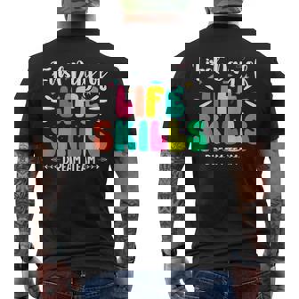 Early Childhood Special Education Dream Life Skills Teacher Men's Back Print T-Shirt | Mazezy