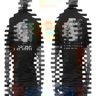 I Eat Cement 猫シャツ キッズ 面白い ダンク 猫 ミーム メンズTシャツ バックプリント - Kawaiitshirt