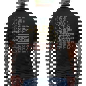 Eat Sleep Repeat Graphic Er Architecture Men's Back Print T-Shirt | Mazezy