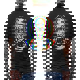 EDM Music Festival Techno Rave Optical Illusion Trippy Tank Top Men's Back Print T-Shirt | Mazezy