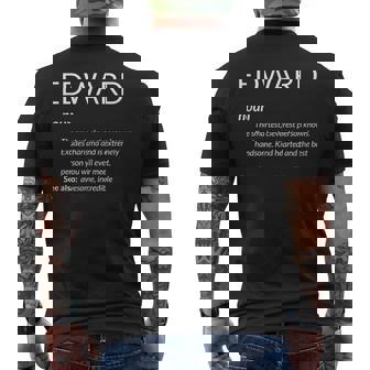 Edward Is The Best Name Definition Ed Edward メンズTシャツ バックプリント - Kawaiitshirt