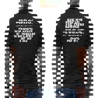 Eineron Uns Beiden Istchlauer Als Du T-Shirt mit Rückendruck - Seseable