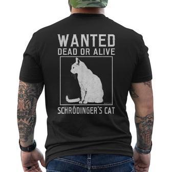 El Gato Dechrödinger Buscaba Un Gato Muertoivo Físico Camiseta Hombre Estampado Espalda - Regaloses