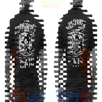 El Gato Dechrodinger In Mangas Camiseta Hombre Estampado Espalda - Regaloses