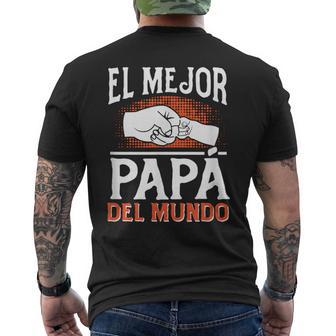 El Mejor Papá Del Mundo World's Best Dad Fathers Day Spanish Men's T-shirt Back Print - Thegiftio UK