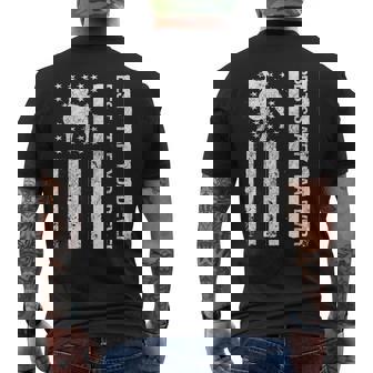 El Mejortaffy Dad De La Historia Eltaffordshire Bull Terrier Con Bandera De Ee Uu Camiseta Hombre Estampado Espalda - Regaloses