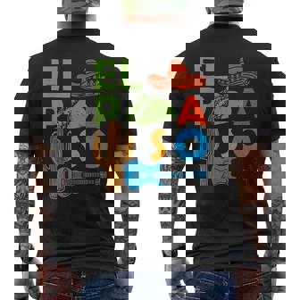 El Paso Texas Souvenir Men Trip Cactus El Paso Men's Back Print T-Shirt | Mazezy