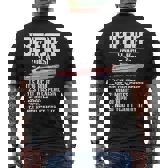 Electric Remote Control Boat Expensive Remote Control Boat Men's Back Print T-Shirt | Mazezy