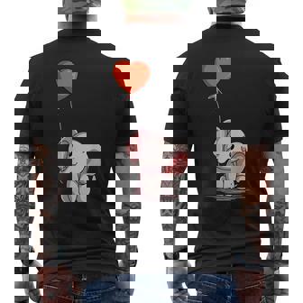 Elephant Birthday Party Safari Adventure Zookeeper Jungle Men's Back Print T-Shirt | Mazezy